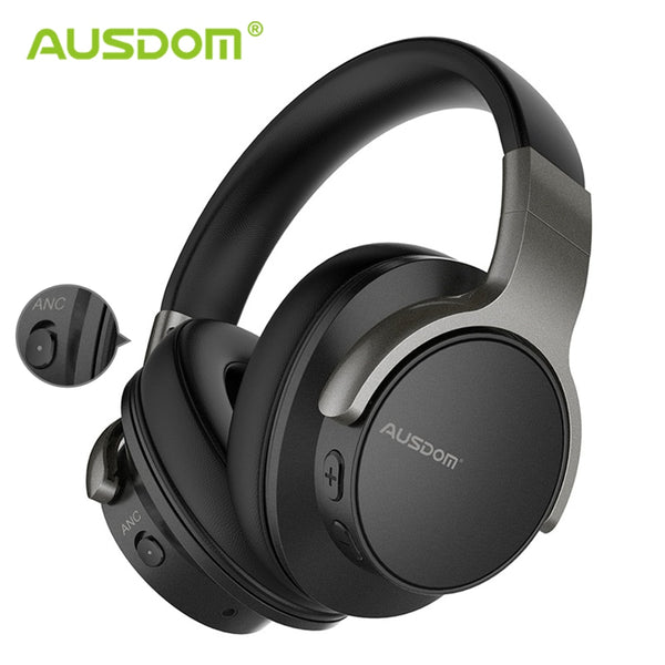 Ausdom ANC8 Active Noise Cancelling Wireless Headphones Bluetooth Headset with Super HiFi Deep Bass 20H Playtime for Travel Work