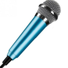 Portable 3.5mm Stereo Studio Karaoke Mini Microphone For Cell Phone /Laptop/PC