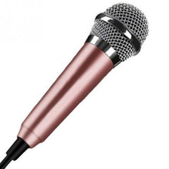 Portable 3.5mm Stereo Studio Karaoke Mini Microphone For Cell Phone /Laptop/PC