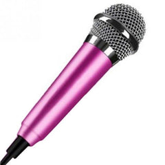 Portable 3.5mm Stereo Studio Karaoke Mini Microphone For Cell Phone /Laptop/PC